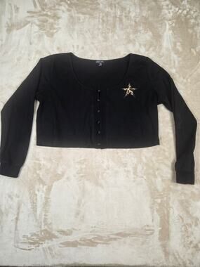 Current Mood Crop top Long Sleeve Cardigan